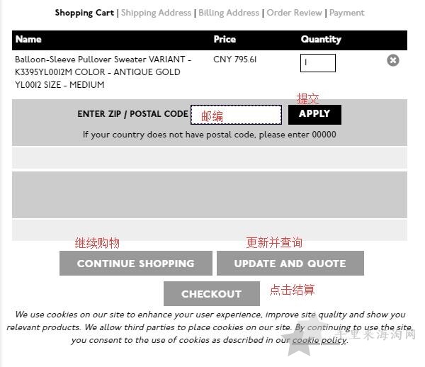 美德威尔Madewell美国官网支付下单教程7